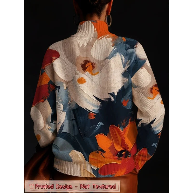 Sizes to 3XL, Soft Warm Turtleneck Knit Pullover, Relaxed Fit
