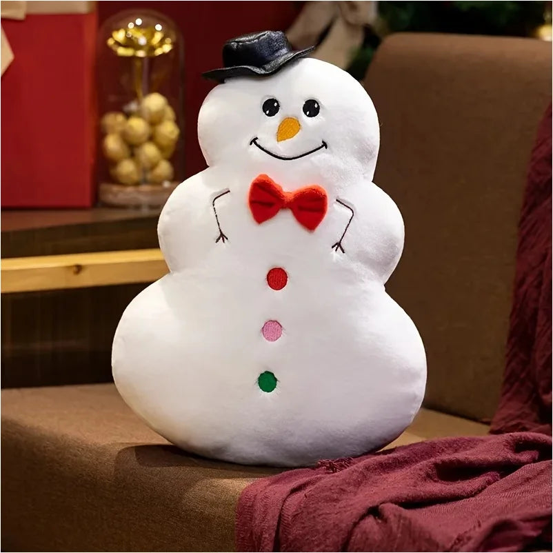 Christmas & New Year's Festive Plush Pillow - Perfect for Holiday Parties & Gifts, Mixed Colors