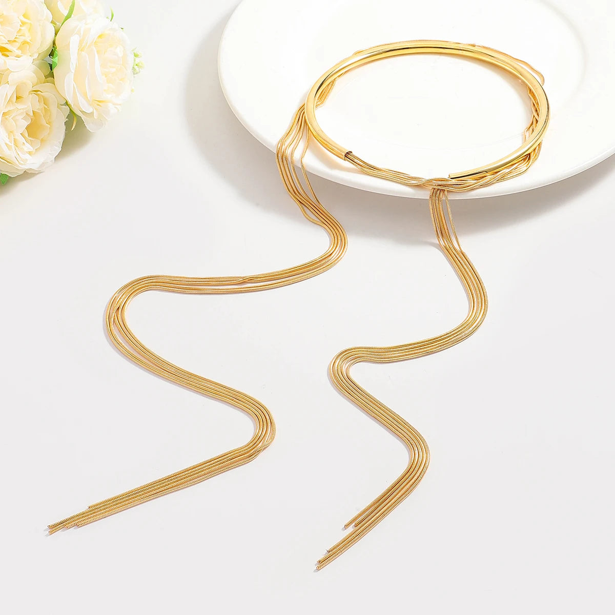 Collar Tassel Necklace Light Luxury
