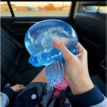 Nee Doh Jellyfish  Squishy Fidget Toy, Water Sensory Soft Jelly Squeeze, Stress Relief  and Hand Exerciser