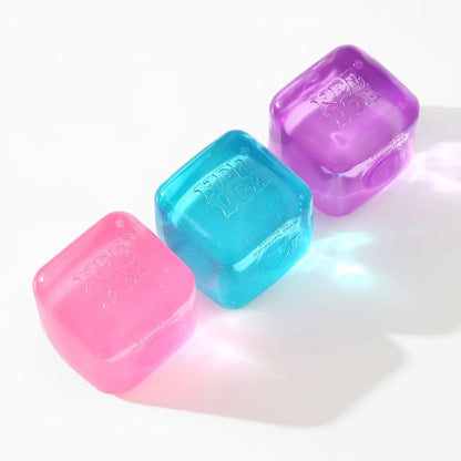Needoh Giant Cube Sensory Toys, Transparent Maltose Filler, Soft Slow Rebound, Stress Reliever