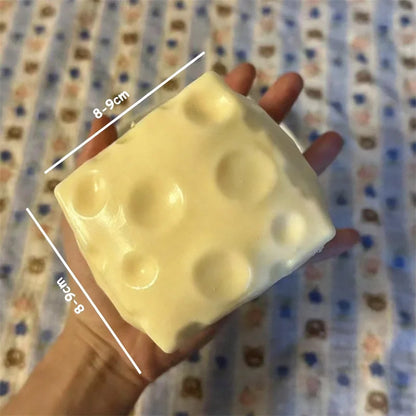 *-*Jumbo Cheese Cube Stress Ball