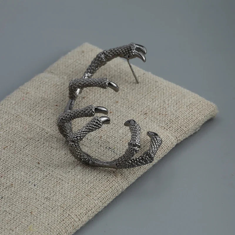 Vintage Earrings  of Zinc Alloy Octopus Earrings (Also flowers)