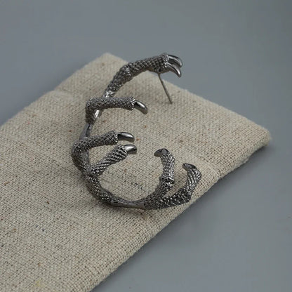 Vintage Earrings  of Zinc Alloy Octopus Earrings (Also flowers)