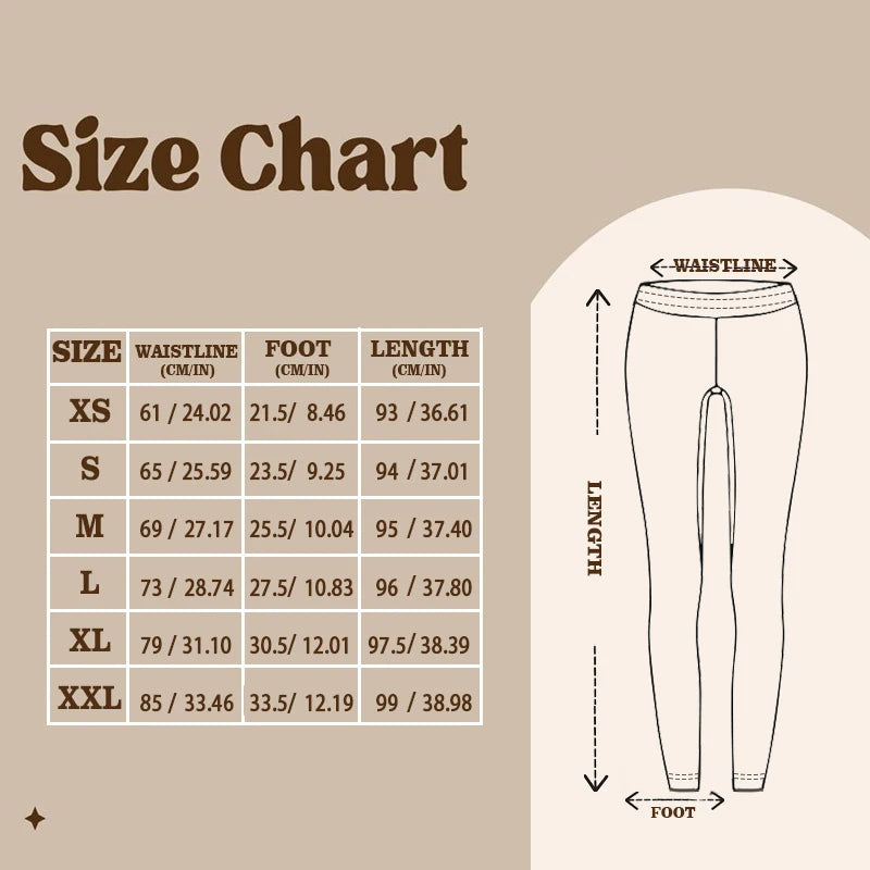 Christmas Leggings, Full Length Pants, Thermal Warm, Comfy and Stretchy