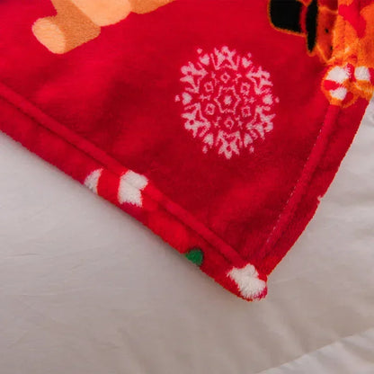 Christmas Flannel Throw Blanket in Various Sizes and Prints