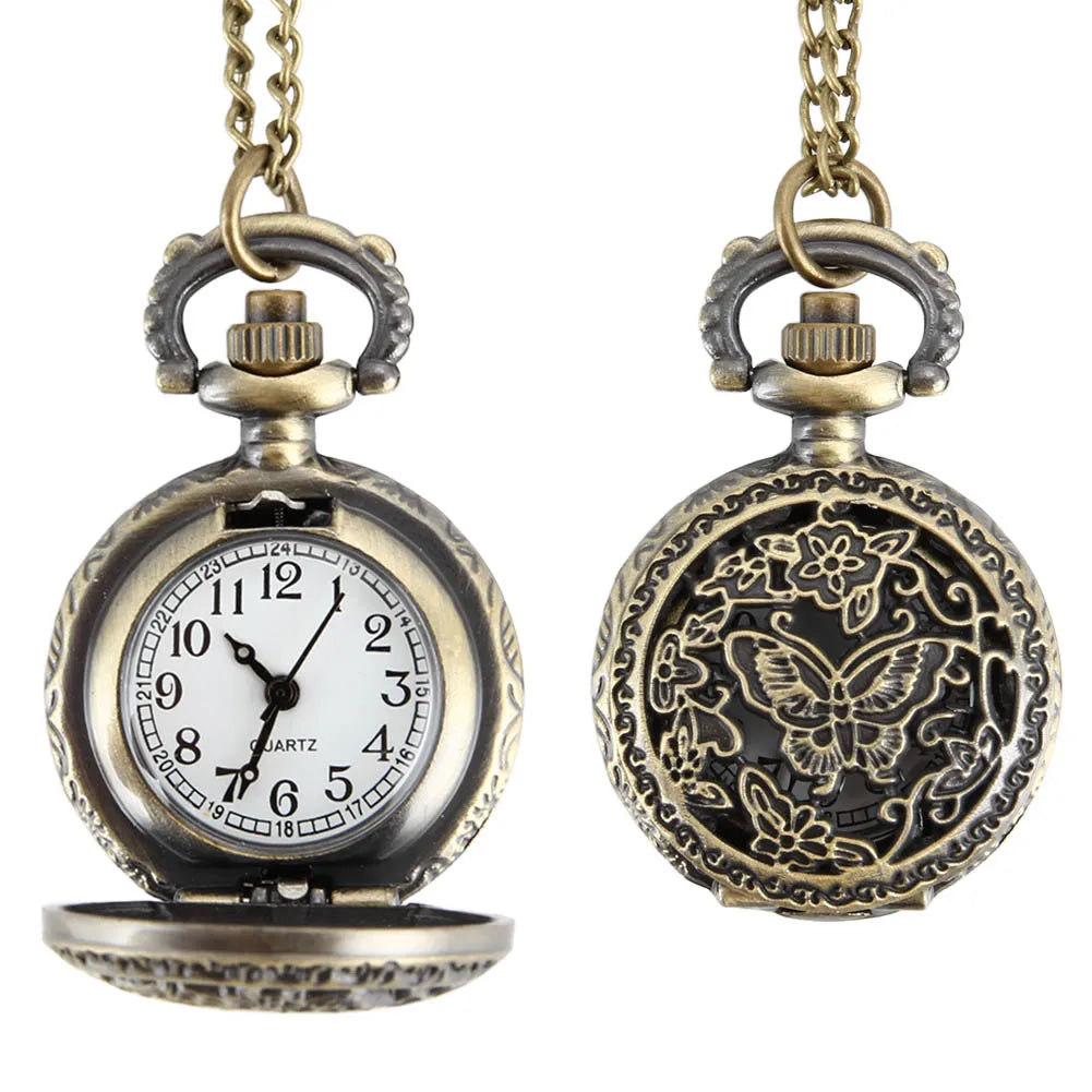 Small Vintage Pocket Watch Steampunk Quartz Watch. Various Styles