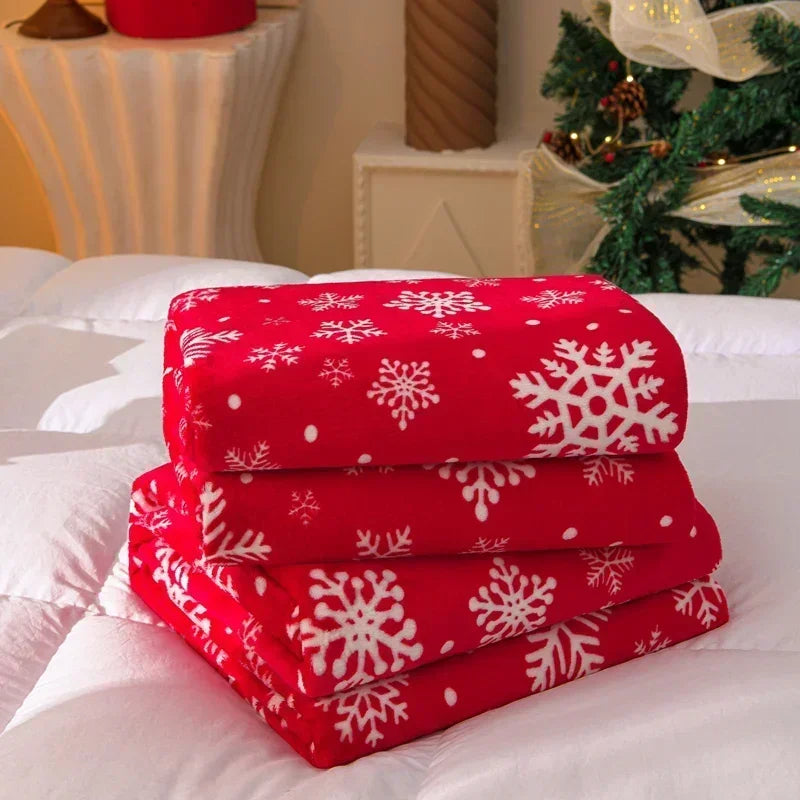 Christmas Flannel Throw Blanket in Various Sizes and Prints