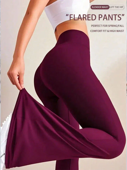 Women's High-Waisted Yoga or Casual, Flare Pants in a Variety of colors