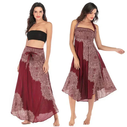 34 Different Designs of this Long Boho Bottom Lifts to Top Skirt, Vintage, Casual. 34 Different Designs