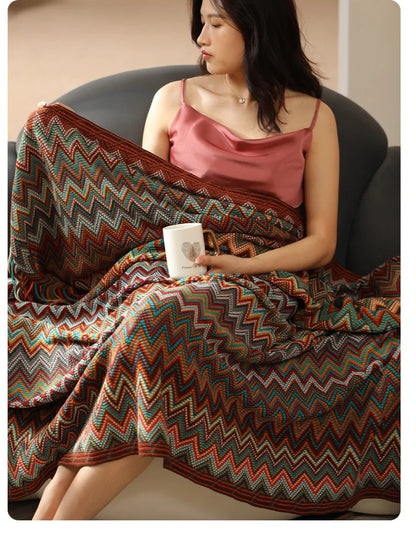 Boho Blankets with Aztec Baja Blanket Designs, Ethnic Sofa Cover