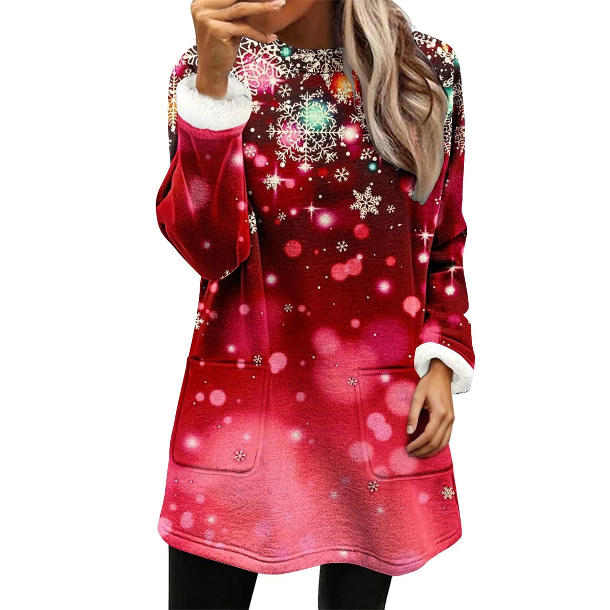Casual Fleece Sweatshirts Women 15 prints or solids to choose from, with Pockets