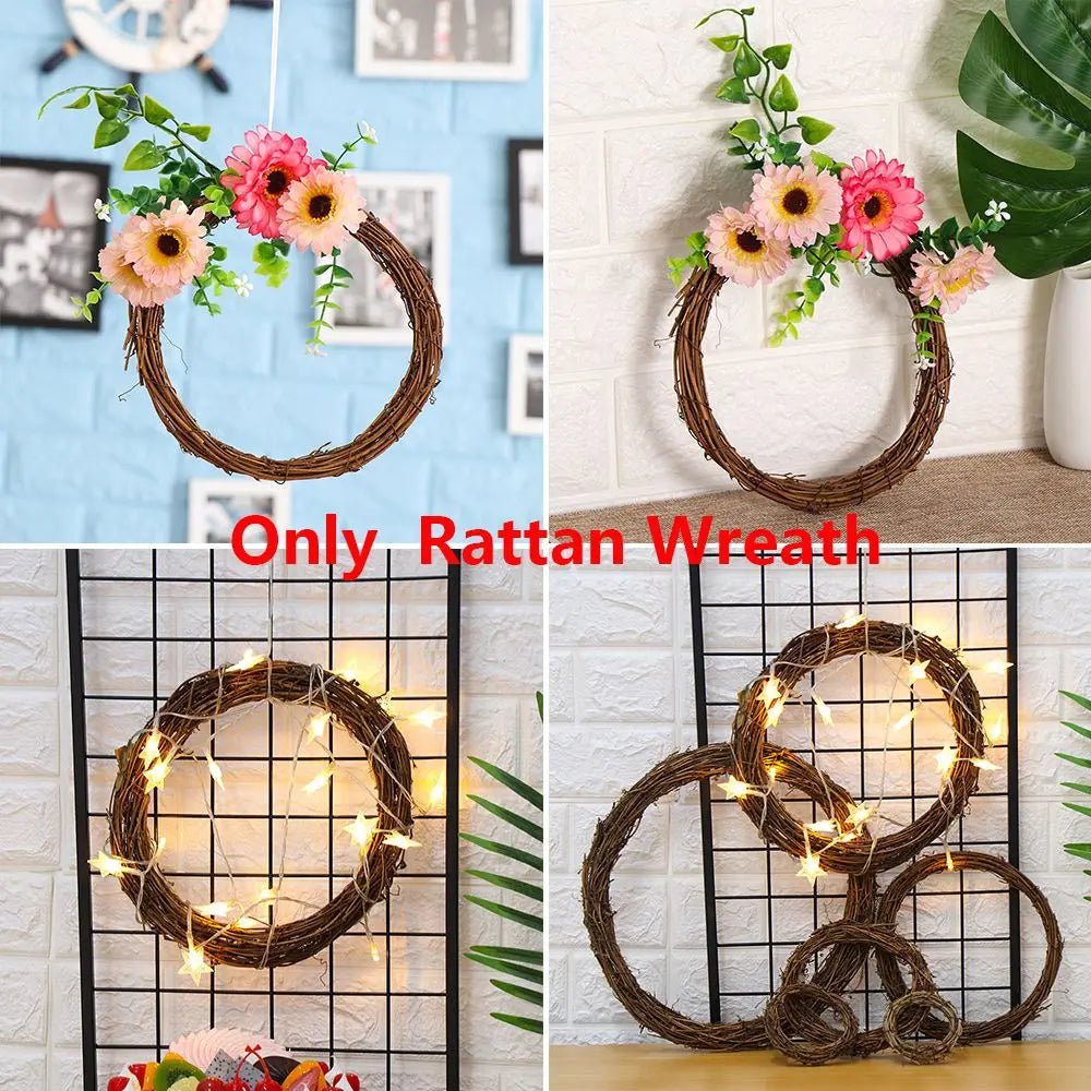 8-30CM  Artificial Wicker Vine Wreaths. Versatile to decorate for Halloween, Christmas, Kwanzae, Hanukkah, New Year, and any holiday or season!