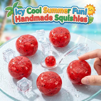 Handmade Watermelon Slushy Squishy Toy Soft Slow Rebound Stress Relief