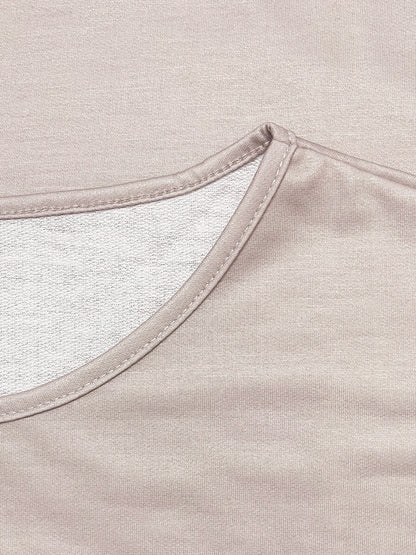 Plus Size eyelet hollow solid  heart-shaped printed long-sleeved Light Stretch, Casual.  Available in 6 Colors