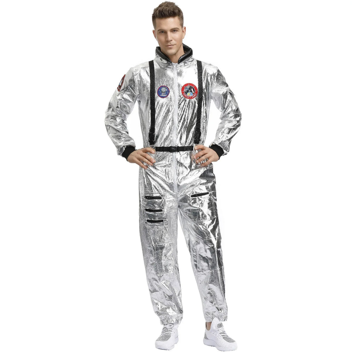 Adult and Children Astronaut Costumes, Couples Spaceman Cosplay Space Suit, Halloween Family Party Dress Up