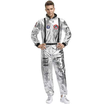Adult and Children Astronaut Costumes, Couples Spaceman Cosplay Space Suit, Halloween Family Party Dress Up