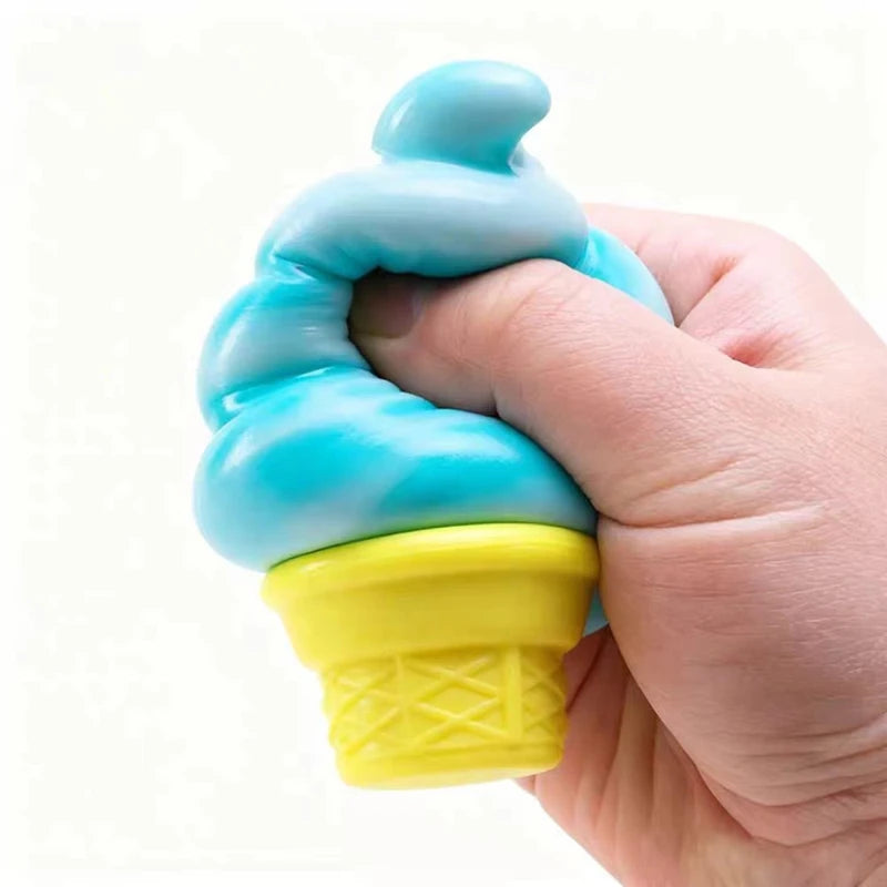 Ice Cream Stress-relieving Ball with ZERO Calories!!!  Reduces Anxiety, Releases Stress, Tactile Sensory Tool for adults and children