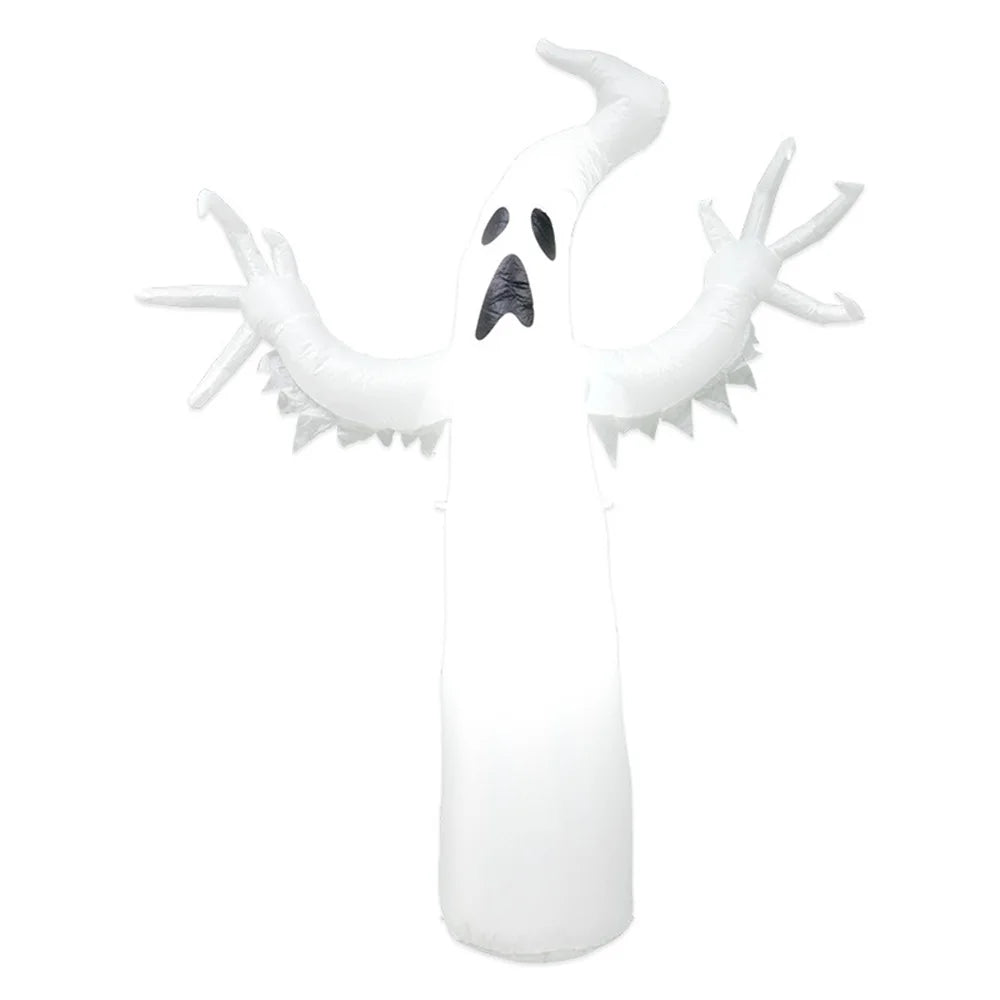 Halloween Inflatable Ghost, LED Light-up Ghost Decoration, Prop for Yard,