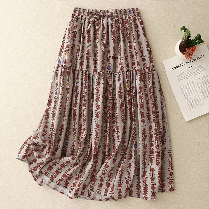 Sizes to 2XL, Floral Print, Elastic Waist, Country Style,