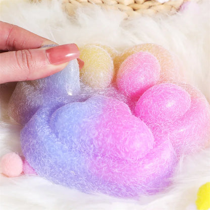 Giant Cat Paw Squishies Ultra Soft Taba in 4 colors, Large 5 in by 5 in and 1 inch tall