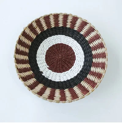 Boho Hand Woven Wall Basket Hanging, Decorative, Rustic, and unique in any room