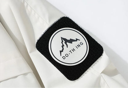 Lightweight, Wind and Waterproof Hooded Jacket. Velcro Banded Sleeves, 9 Colors