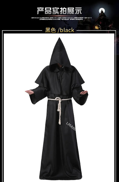 Medieval Monk Robes, Wizard Costumes, Priest Costumes