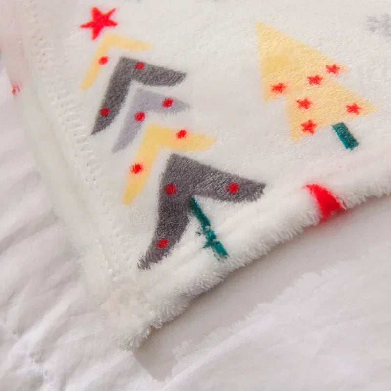Christmas Flannel Throw Blanket in Various Sizes and Prints