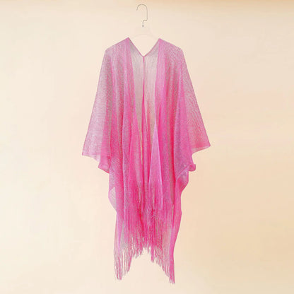 Women's Tops Loose Tassels Coverups Beach Swim Bikini Kimono Cardigan Bathing Suit Cover Ups Blouse for Swimwear Resort Wear