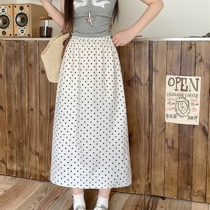 Sizes to 4XL, Elastic Waist, Midi Skirt
