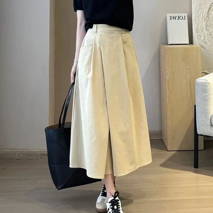 Sizes to 4XL Mid-Length, Pants with a wrap-around front with Pocket