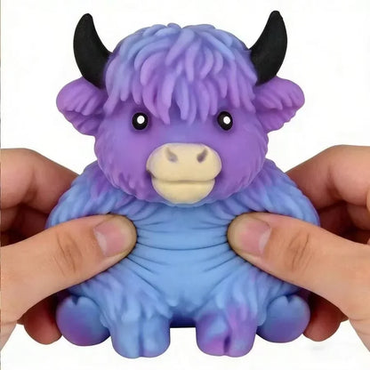 NeeDoh Scottish Highlander Cow Squishy
