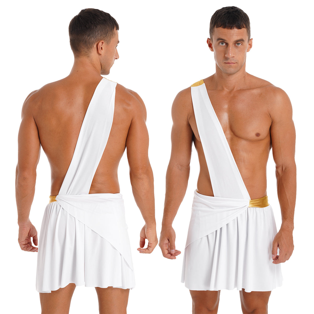 Adult Male Ancient Greco-Roman Warrior Gladiator Costume Halloween