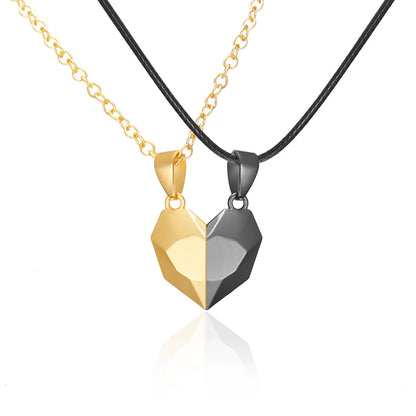 Electrocardiogram Magnetic Friend Heart Pendant One for You and One For Your Friend