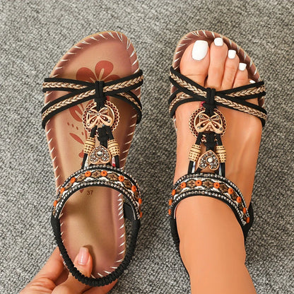 Bohemian Retr Sandals Comfy Romanesque Flats. 5 Different Colors