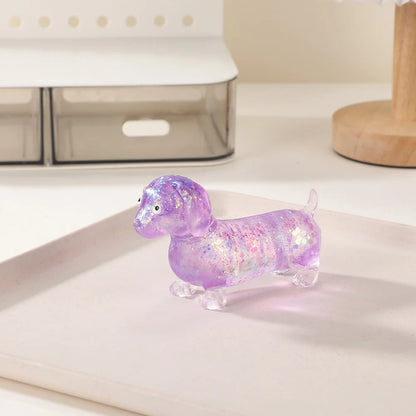 Dachshund Squishies Stretch Squeeze Sensory Toy Cute Dog Shape