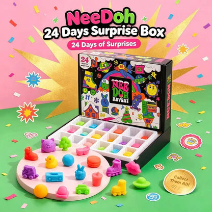 Christmas Advent Calendar 24 Pcs Unique Cute Squishies Mystery Surprise Gifts Begin on Dec 1st and Run Through Dec 24th. Choice of 7 Boxes
