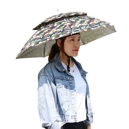 Portable Rain/UV Blocker for ballgames, fishing, and rain. Umbrella Hat