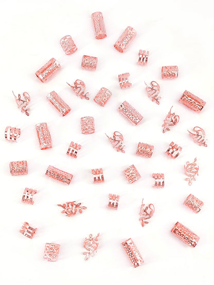 40Pieces Hollowed Out Hair Rings  (Can also be used as Ear Cuffs)