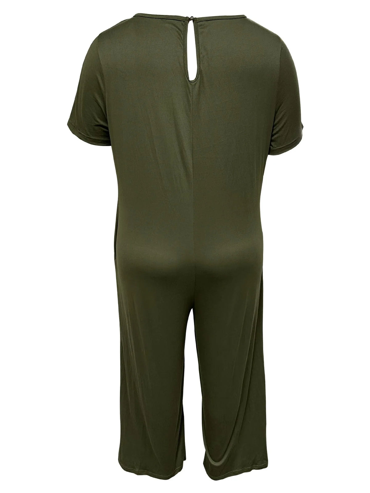 Sizes to 5XL  Jumpsuit, Short Sleeve, U neckline, with pockets. 5 colors