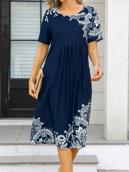 Plus Size to 4XL Loose Casual Dress with Pockets 5 Different Colors and Designs