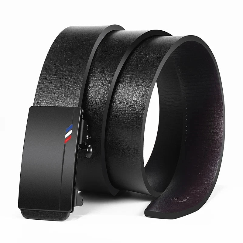 Plus sizes to 51 inches (130 cm). Hidden Headphone Jack, Quality Belts of Genuine Luxury Leather in Brown and Black