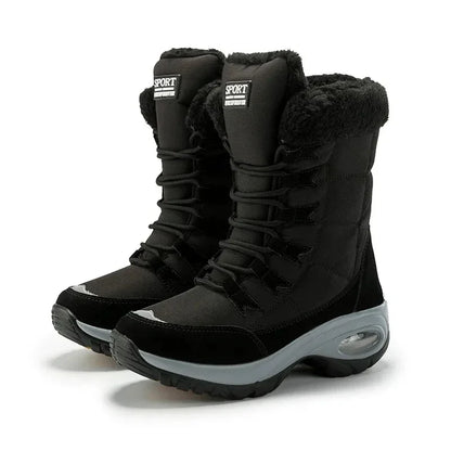 Thicken non-slip warm snow boots, large sizes, cold-resistant, high-top cotton lining