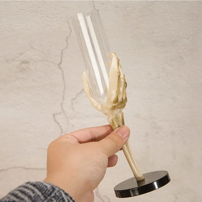 Retro Goblet  Skeleton Hand Arm Plastic Champagne Flutes Halloween Party Bar Accessories