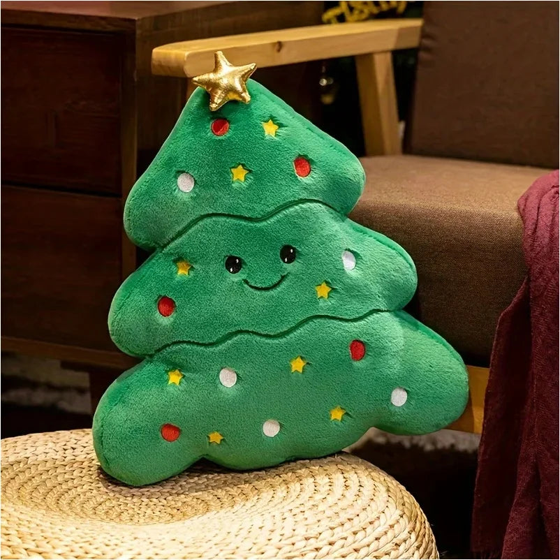 Christmas & New Year's Festive Plush Pillow - Perfect for Holiday Parties & Gifts, Mixed Colors