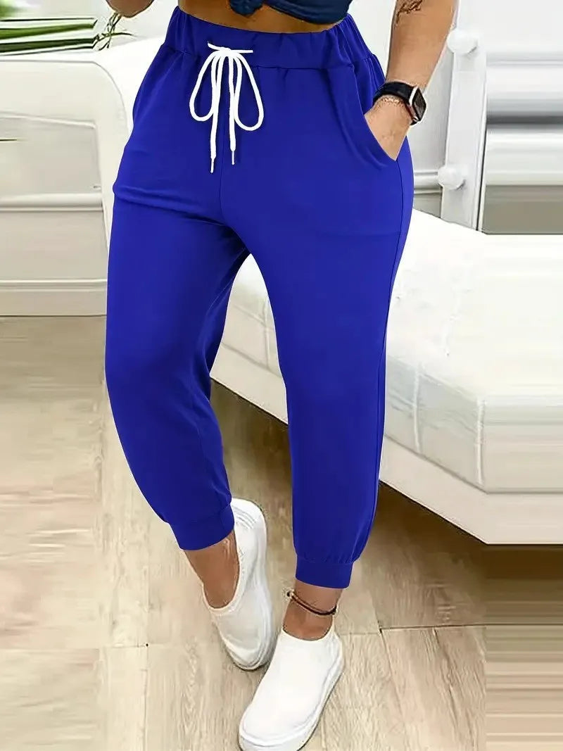 Plus size to 5XL pocket sweat pants in Many colors