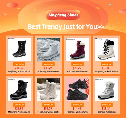 Warm Fur Lined Winter Ankle High Platform Boots Snow Boots