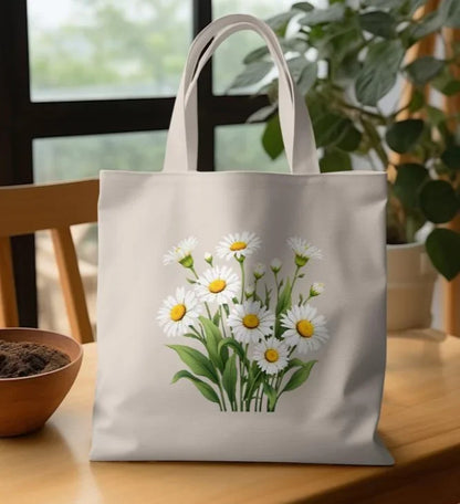 Great Gift Bag, Floral Pattern Print Canvas Multifunctional Tote.  Can even be used to pack gifts in!  Why Use Paper??