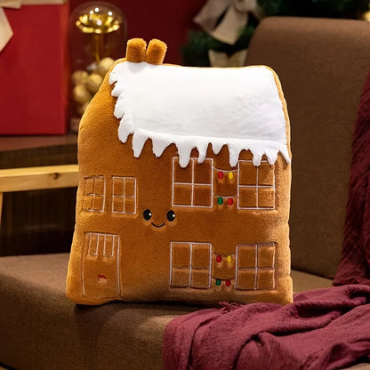 Christmas & New Year's Festive Plush Pillow - Perfect for Holiday Parties & Gifts, Mixed Colors